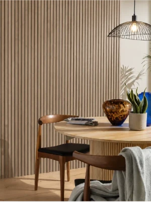 Premium klases akustiskais sienas panelis OAK BROWN IMPERIAL, 2800 × 600 × 21 mm